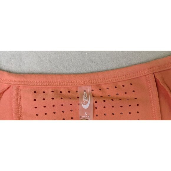 MTA SPORT - WOMEN'S CORAL ORANGE CAP SLEEVE ATHLETIC TOP - SIZE S - Picture 7 of 7